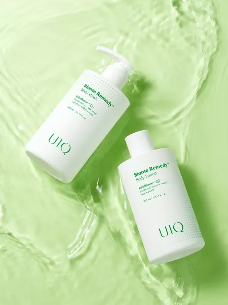 UIQ Легкий успокаивающий лосьон для тела с постбиотиками и пантенолом Biome Remedy Body Lotion 300 мл
